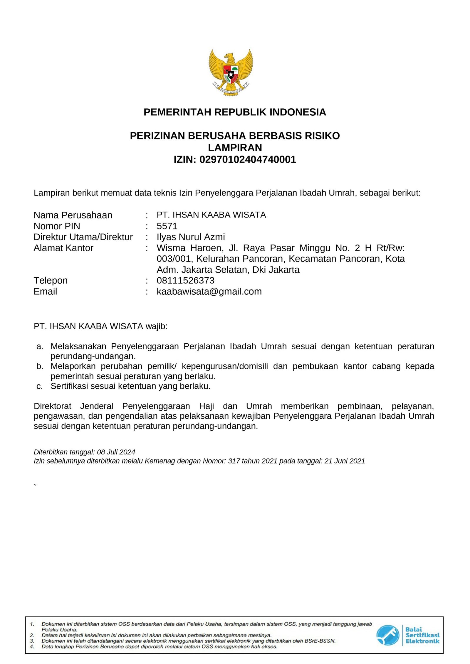 SK Kemenag RI