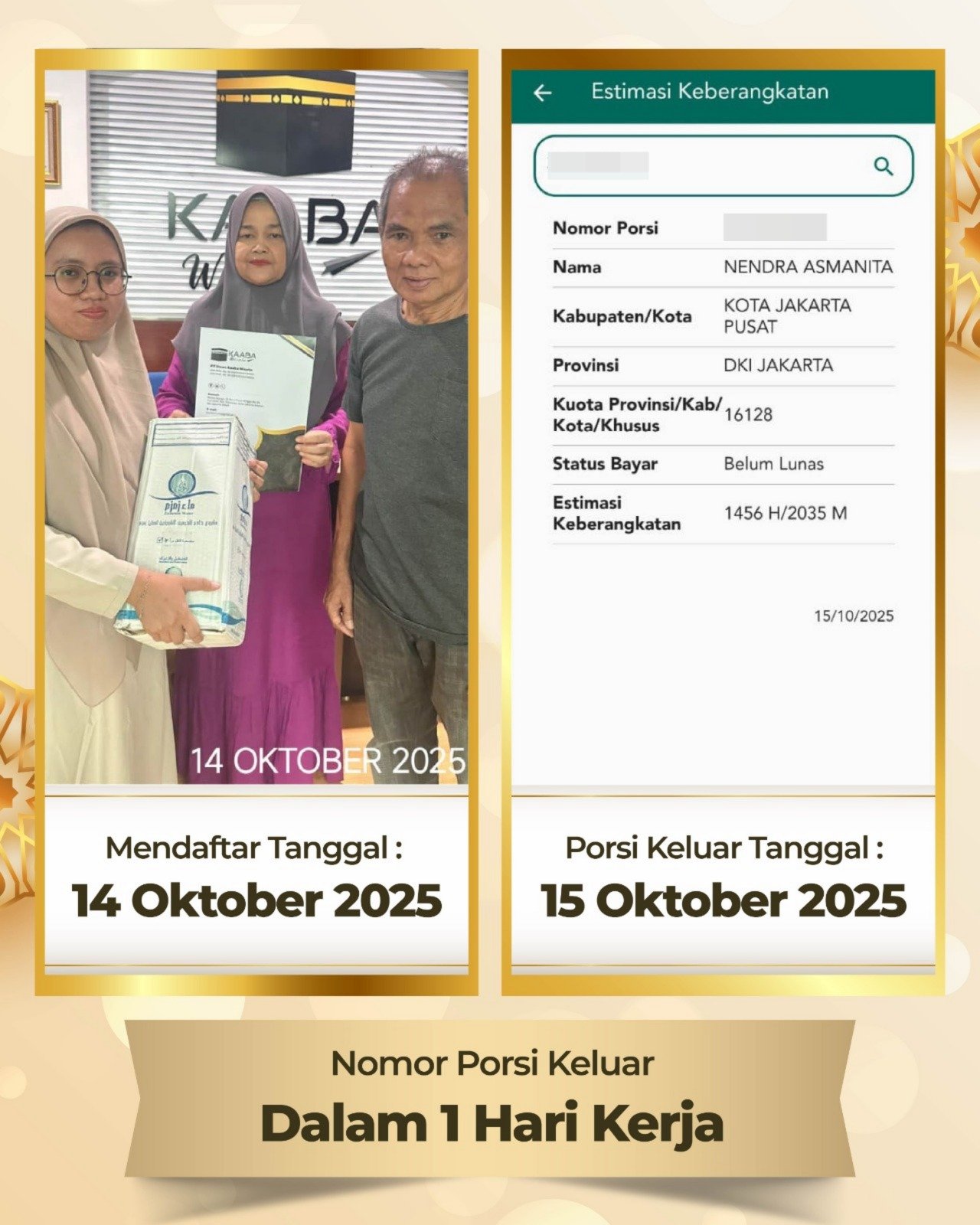 Bukti Pendaftaran Porsi Haji Khusus 03