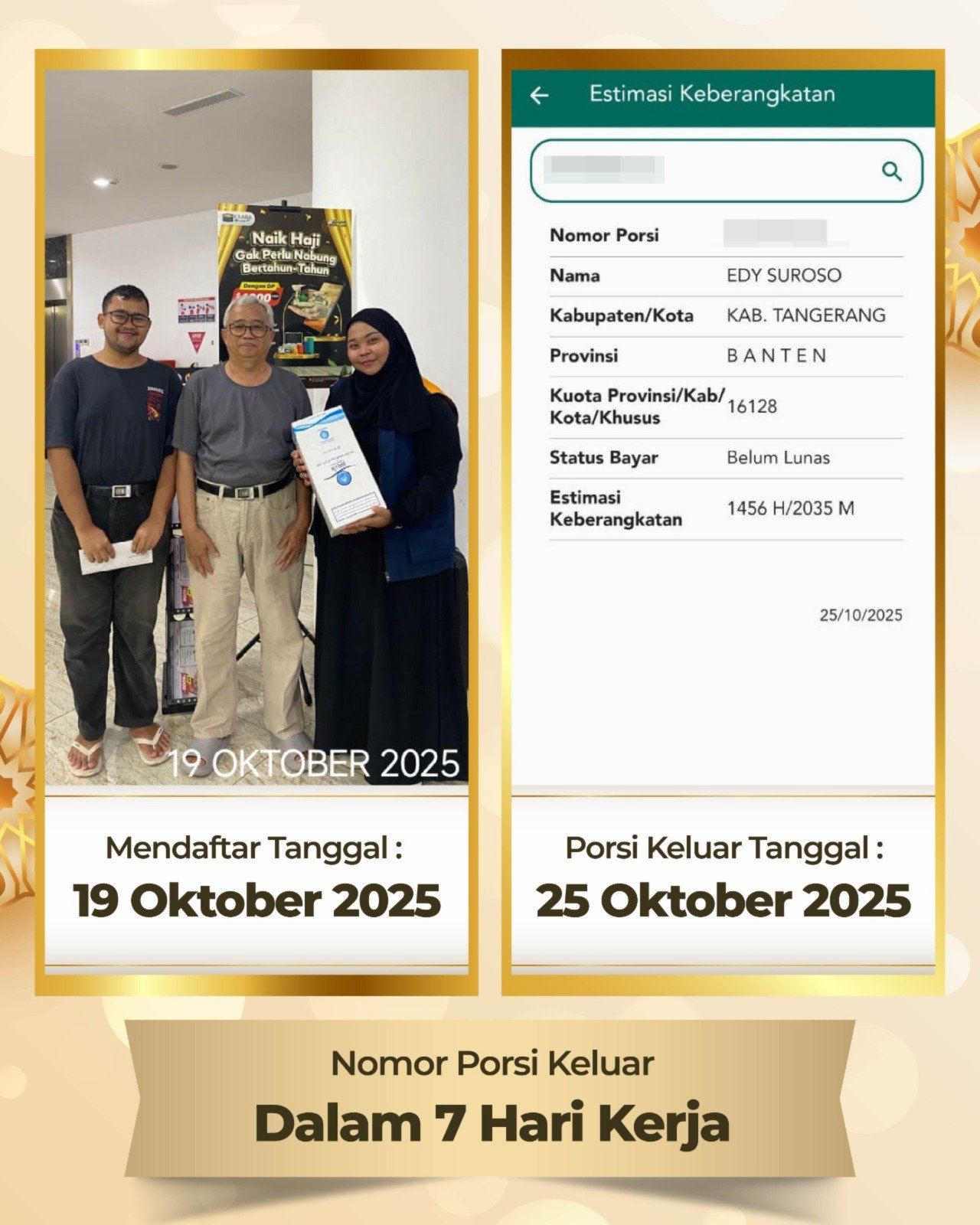 Bedah rincian biaya bersama jamaah di kantor