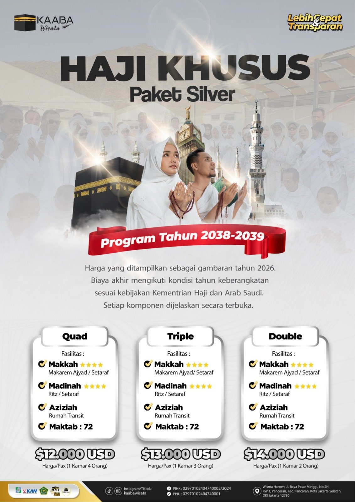 Harga Paket Silver Haji Khusus Kaaba Wisata